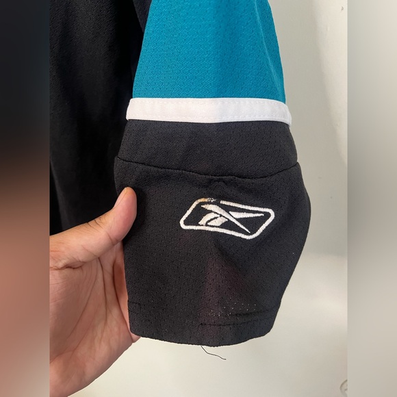 Vintage Reebok San Jose Sharks NHL Hockey Jersey Size Youth L / XL *FLAWS* - Picture 8 of 9